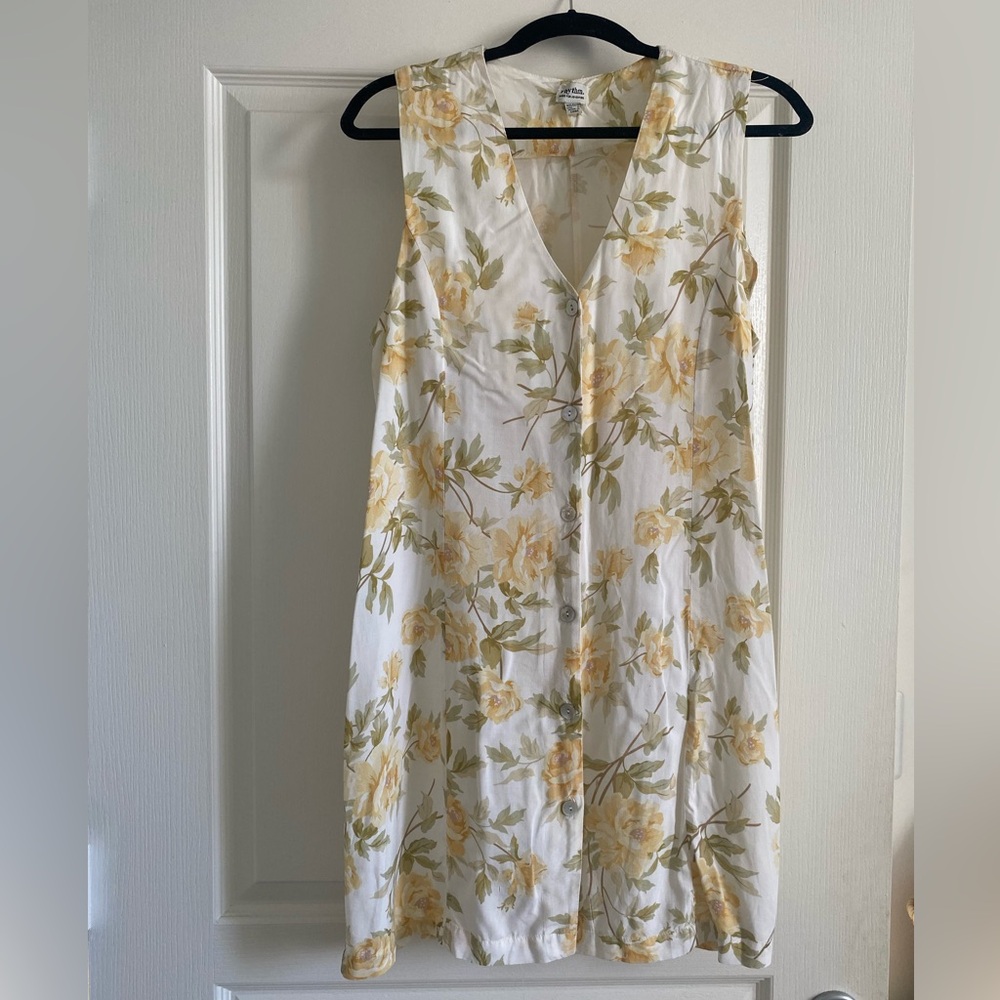 Pacsun Rhythm Yellow Floral Mini Dress M